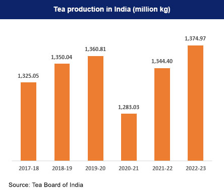 tea manufacturing in India