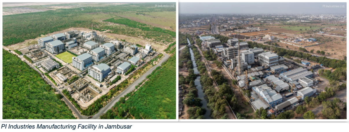 PI Industries Manufacturing Facility in Jambusar