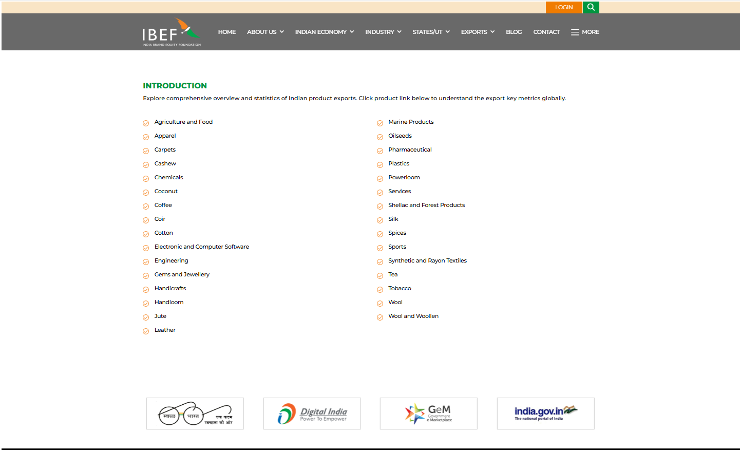 Exploring India's Export Basket: Product-wise Insights