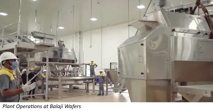 plant operations at balaji wafers