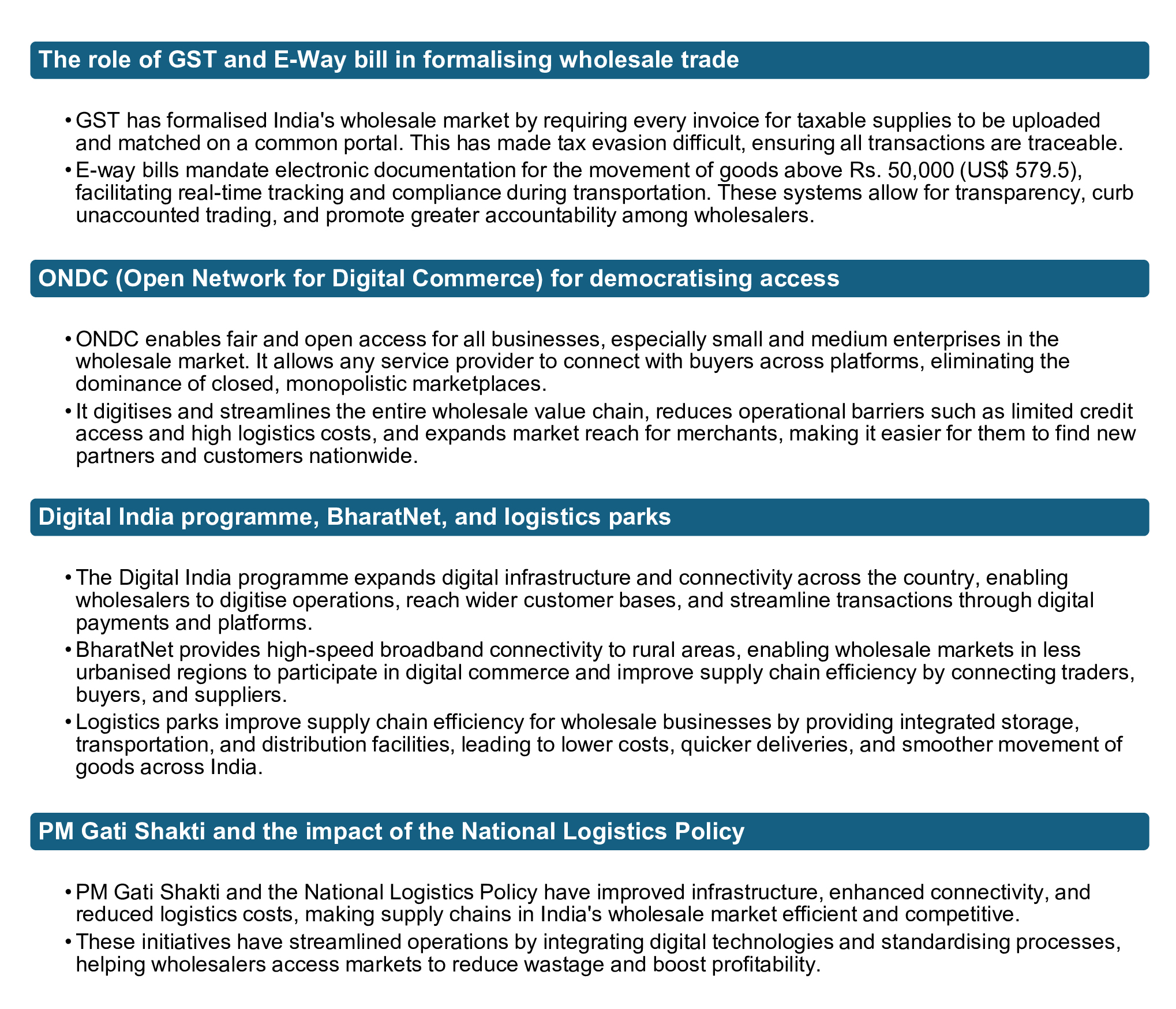Government reforms and infrastructure driving wholesale modernisation
