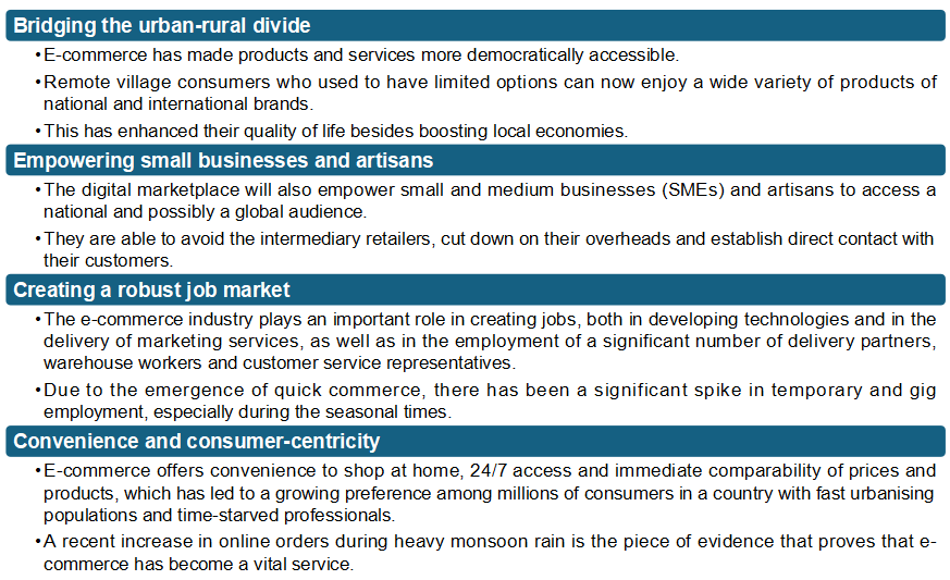 The indispensable need for e-commerce in India