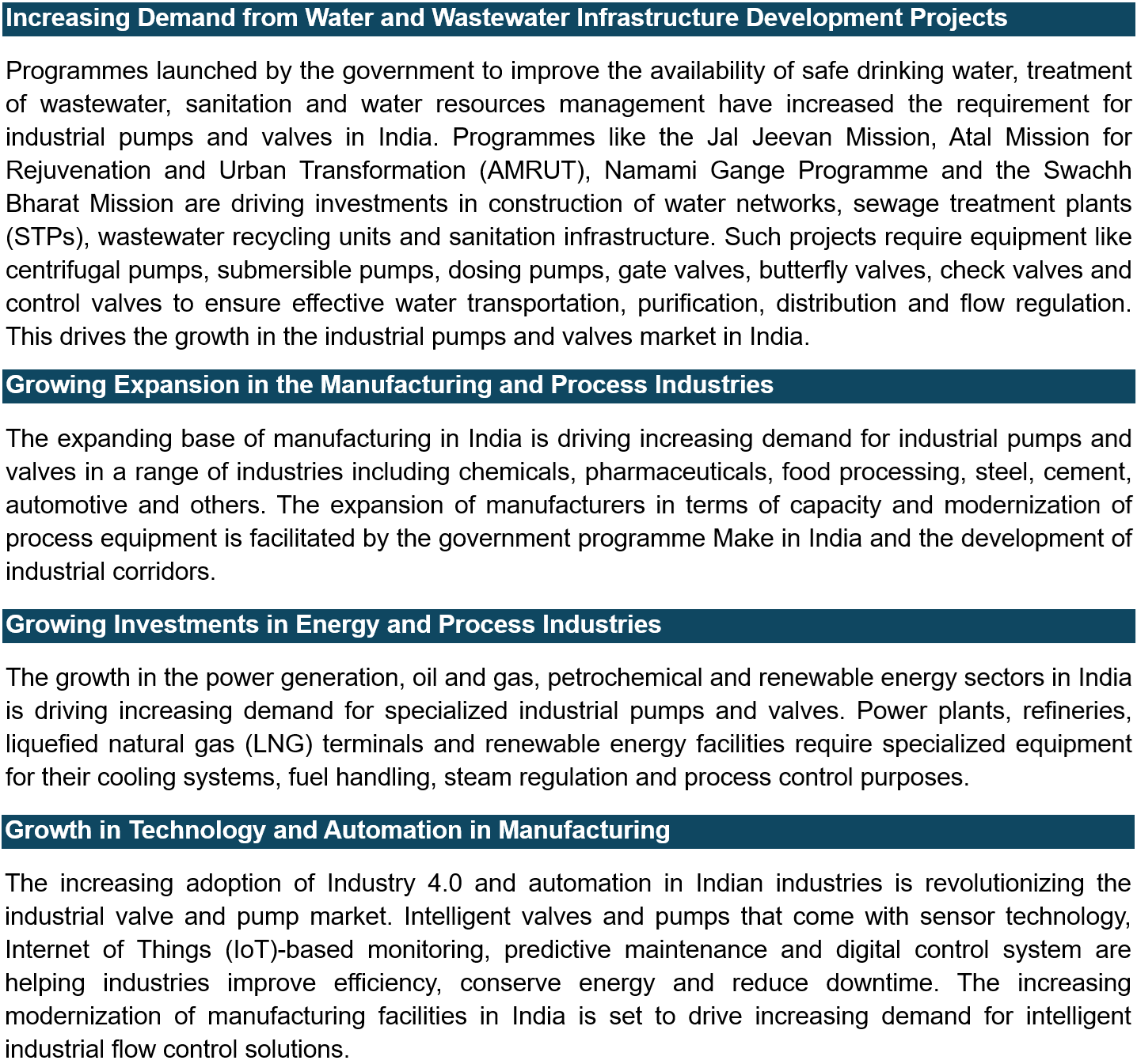 Government Initiatives Strengthening India's Industrial Valve and Pump Industry