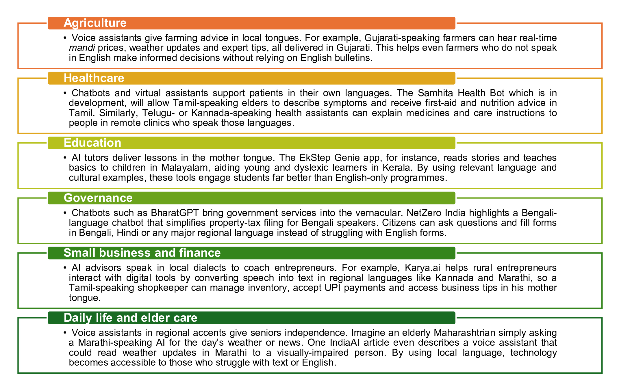Vernacular AI in action
